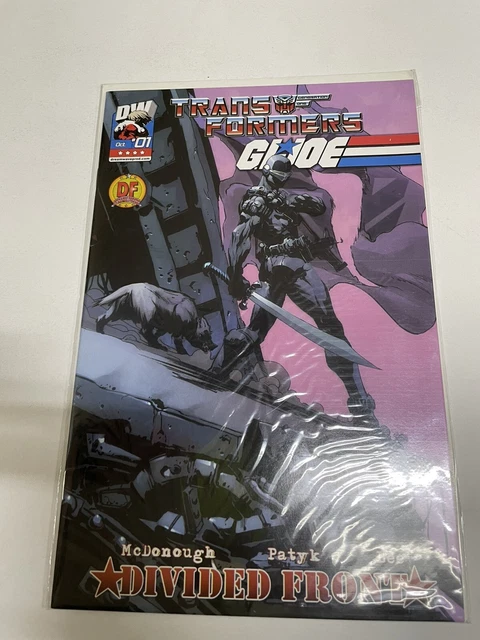 Transformer’s G. I. Joe Vol. 2 #1 Snake Eyes DF Exclusive Cover 1/1500 COA NEW