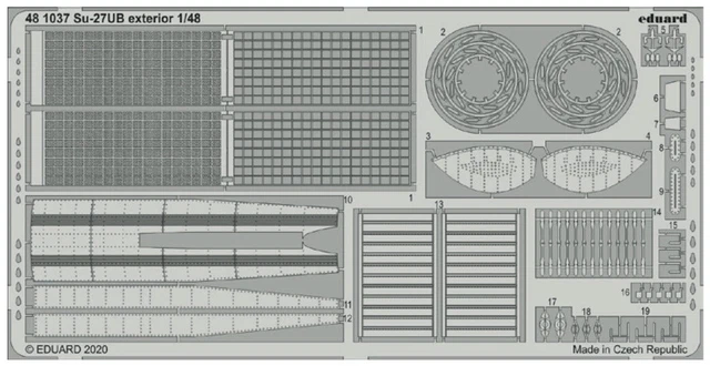 481037 Su-27Ub Exterior For 1/48 Kitty Hawk Model Kits
