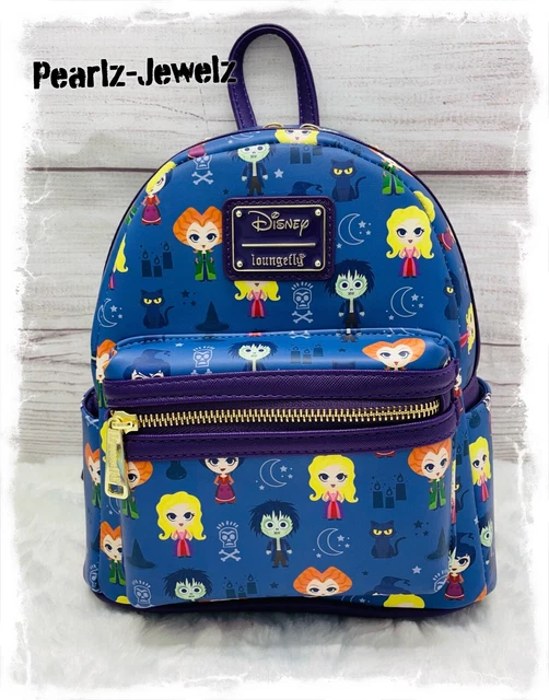LOUNGEFLY DISNEY HOCUS Pocus Chibi Characters AOP Mini Backpack