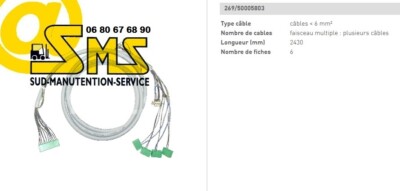 Jungheinrich CABLE FAISCEAU DE COMMANDE ELECTRIQUE TIMON JUNGHEINRICH ERE 225 51038890 