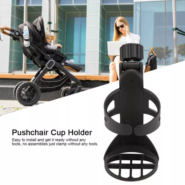 Universal Beverage Cup Bottle Holder For Wheelchair Rollator Bike Baby Stroller