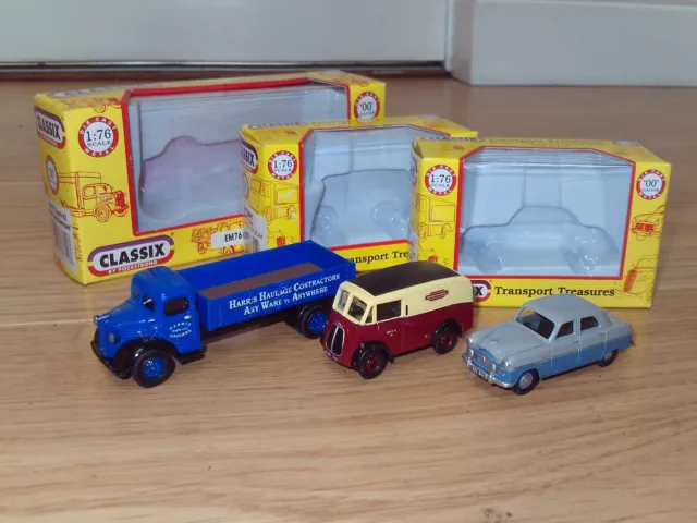 Collection of Classix Diecast Vehicles for Hornby OO Gauge Train Sets.