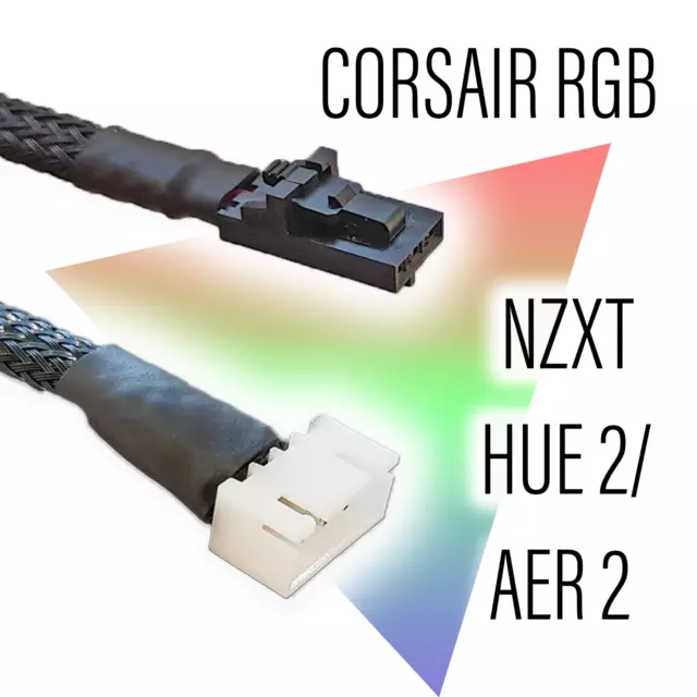 Corsair RGB A Nzxt Hue RGB 2 / Aer Adaptador