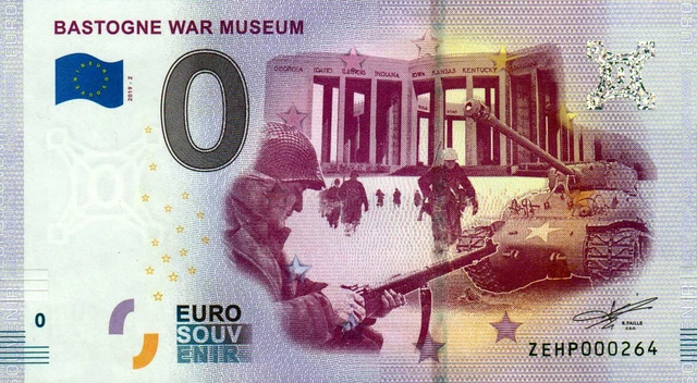 Null Euro NULL EURO SCHEIN - 0 Euro Schein - Belgien - Bastogne War Museum 2019-2 ...