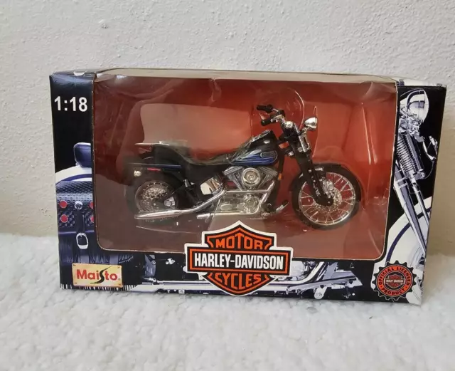 Maisto Harley Davidson 1:18 Die Cast FXSTSB Bad Boy Model 1997