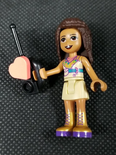 . LEGO Friends Andrea Minifigure Tan Skirt Gold Boots 41424 Jungle Rescue Base