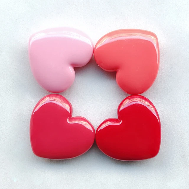 4 PIEZAS Contenedor cosmético recargable rubor forma de corazón