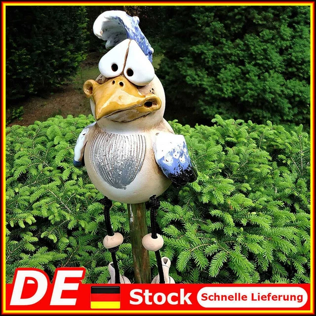 Kunstharz-Garten-Huhn-Statue Art Farm Dumb Chicken Sculpture Ornament (Blau)