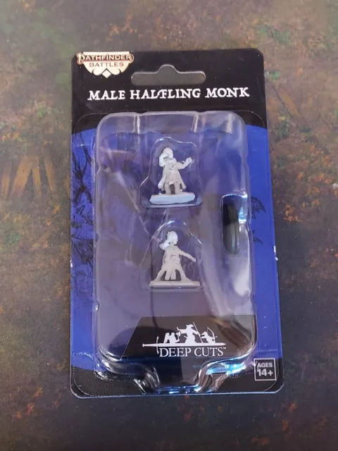 Pathfinder Minis Miniatures Male Halfling Monk MoD & D Dungeons and Dragons