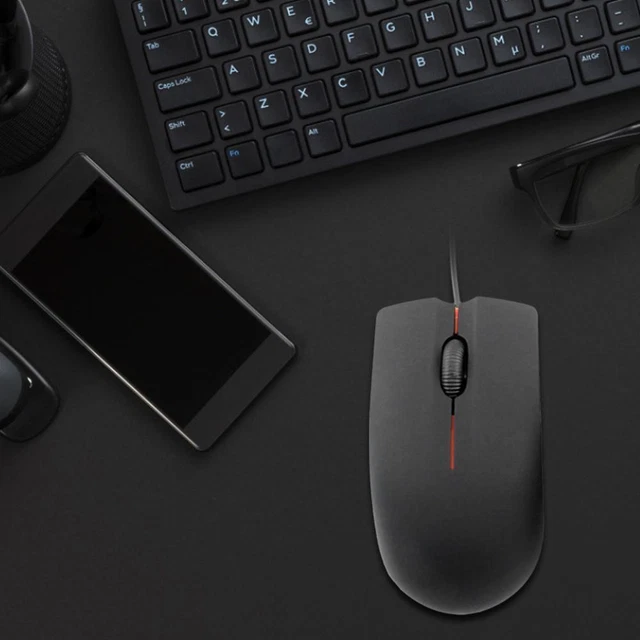 USB WIRED OPTICAL Mouse Desktop Laptop PC Ergonomics Office Mice (Black ...