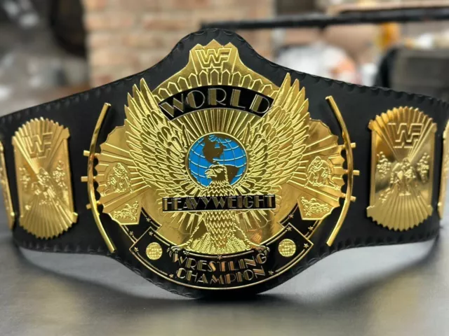Winged Eagle Championship Wrestling Replica Title Belt Adult 2mm brass