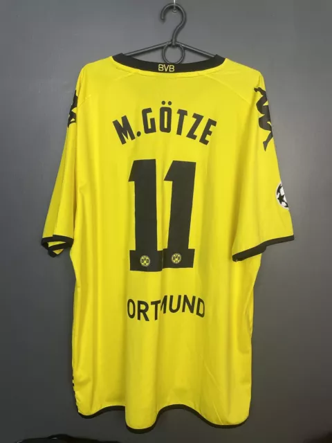 Borussia Dortmund 2011/2012 Home Football Shirt #11 Gotze Champions League 3Xl