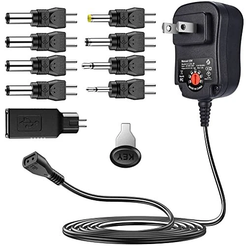 12W Reversible Polarity Multi Voltage DC Power Supply - Keyword: Power Supply