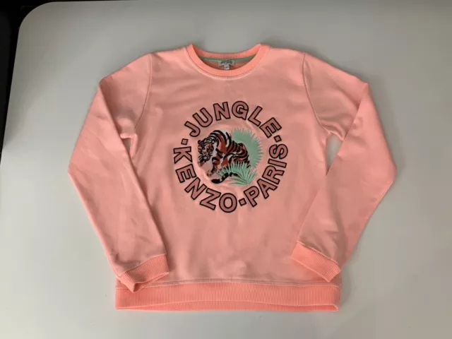 Kenzo Kids Tiger Orange Jumper Sweater Age 14 Years Vgc Girls