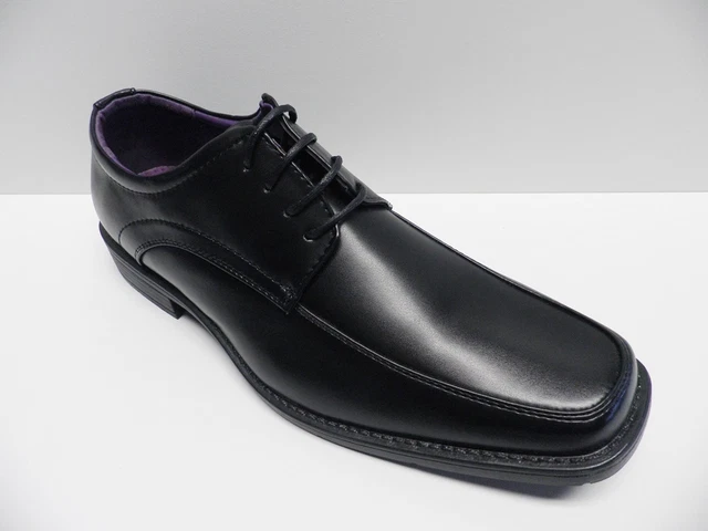 Chaussures De Ville élégantes Noires Pour Homme Taille 40 - Style Richelieu - Simili Cuir - Neuf