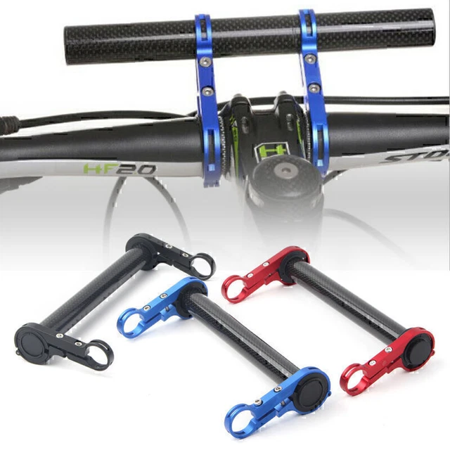 Bike Handlebar Extender Extension Carbon Fiber Bracket Aluminum Alloy Clamp