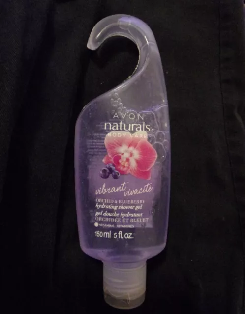 New Avon Naturals Orchid & Blueberry Vibrant Hydrating Shower Gel 5 Oz