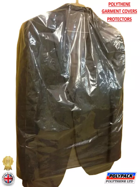 Clear Polythene Plastic Garment Covers Film Dry Cleaners Bags - Rolls Are 12.5Kg