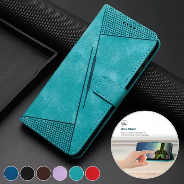 For iPhone 15 14 13 12 11 PRO MAX XS XR 8 7 6 Magnetic Flip Wallet Leather Case