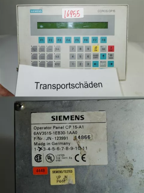 Siemens Opérateur Panneau CP 15-A1 6AV3515-1EB30-1AA0