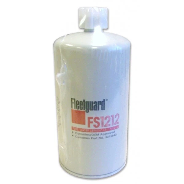 Fleetguard FS1212 Fuel/Water Separator Spin-On Filter - Pack Of 6 (Replaces FF104, FF105, FF105C, FF105D)