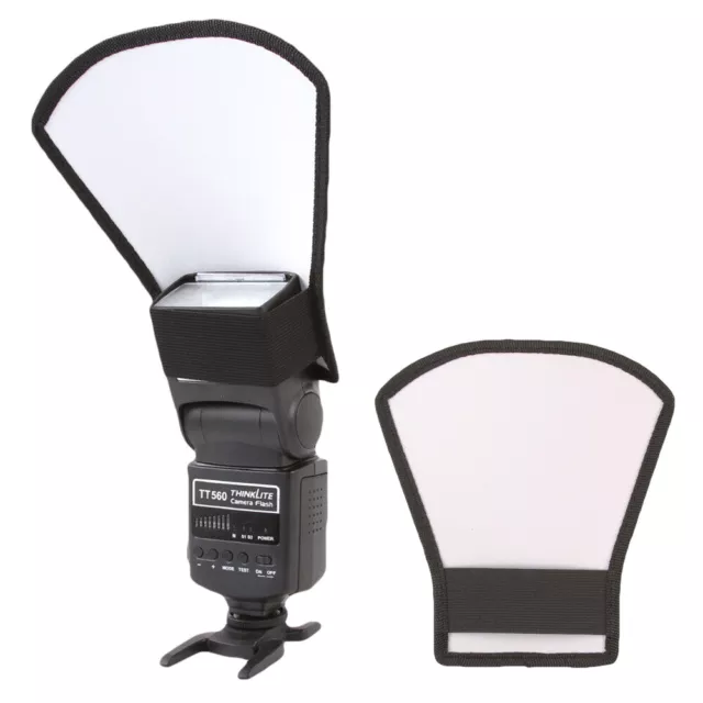 Speedlite Diffuser Silver/White Reflector Softbox for Canon Nikon Pentax Flash