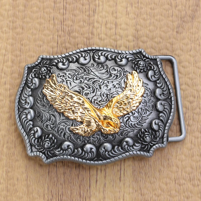 Fibbia cintura aquila d'oro cornice fatta a mano fibbia cintura (piedi d'aquila