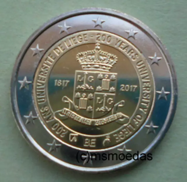 Belgien 2 Euro Gedenkmünze 2017 Universität Lüttich Euromünze commemorative coin