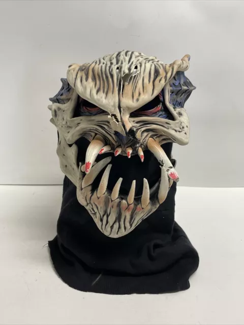 Vintage Halloween Mask B.S.S. Be Something Studios 1999 Demon with Large Teeth