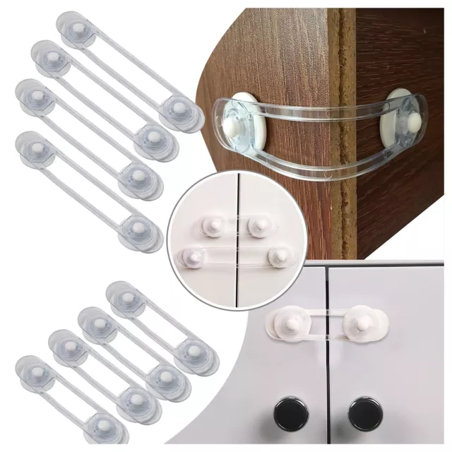 20X Child Baby Cupboard Cabinet Safety Lock Pet Proofing Door Drawer Fridge Kids