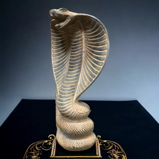 Egyptian Cobra Snake Ancient Antiquities Rare Pharaonic Statue Egyptian BC