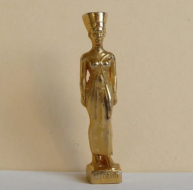 Fève en métal - L' Egypte dorée - 1993 - Pharaon Nefertiti