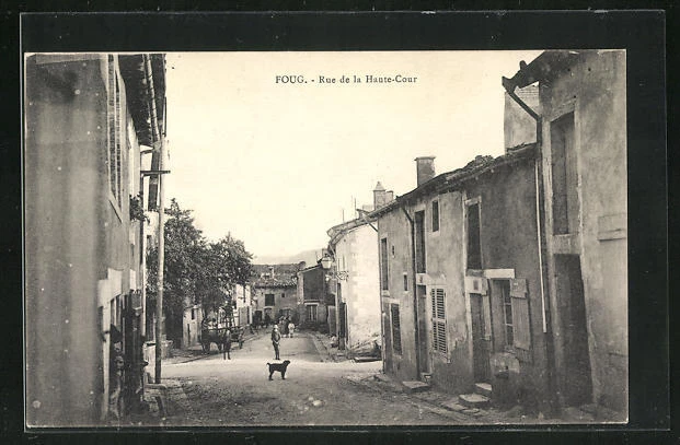 CPA Foug, Rue de la Haute-Cour