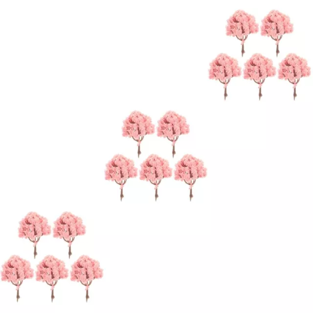 15 PCs Modellbäume Miniaturlandschaftsbaum Mini Plastikbäume für