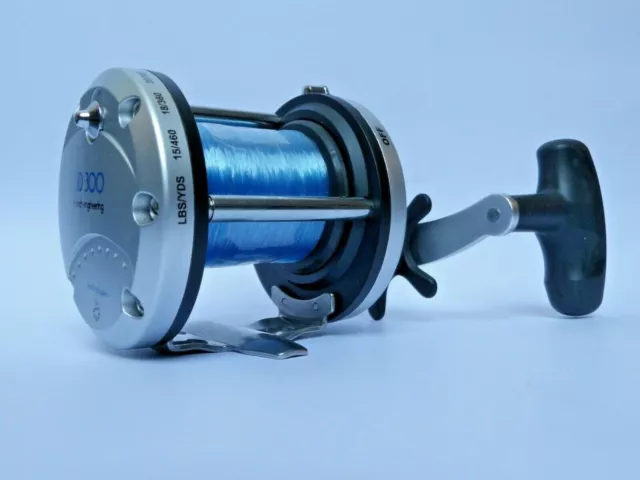 NEW Lineaeffe JD300 Multiplier Fishing Reel + 20lb Line Sea Fishing Multiplier