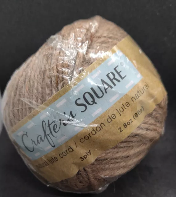 Crafter's Square natural jute cord 3ply 2.8oz (80g)