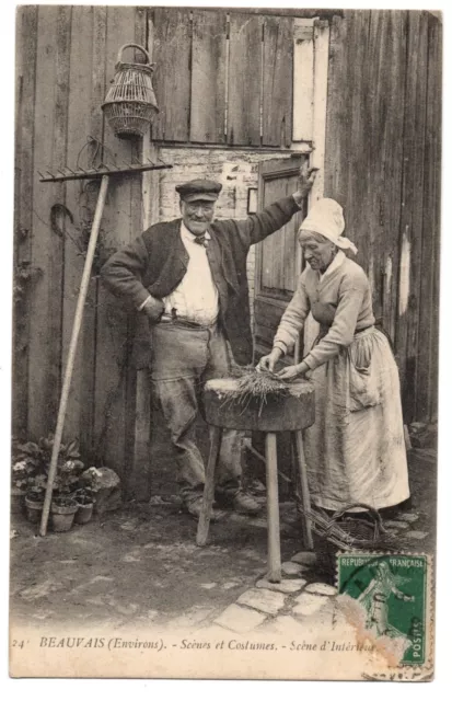CPA 60 - BEAUVAIS (Oise) - 24. Scenes & Costumes - Indoor Scene