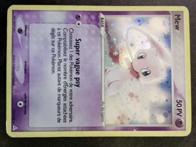 Carte Pokémon HOLO Mew 111/110 Ex Fantôme Holon Bloc EX Français FR