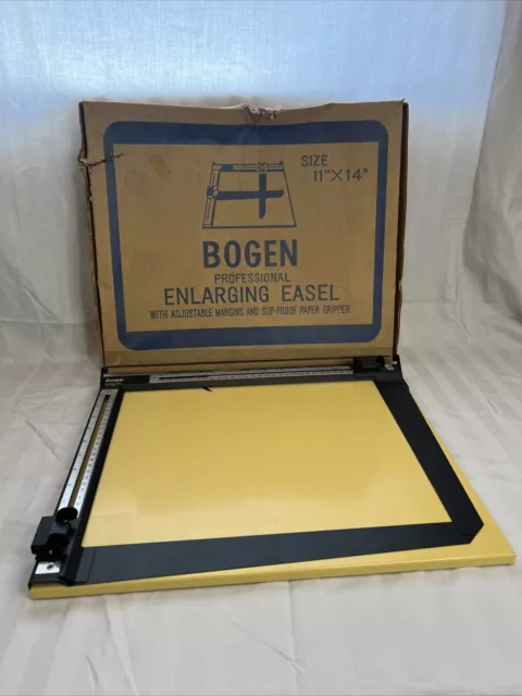 Bogen Professional 11" x 14" Film Photography Darkroom Enlarging Easel W/ Box