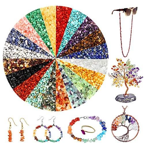 Stone Beads for Jewelry Making 1200PCS Natural Chip Stone Beads Irregular Gem...