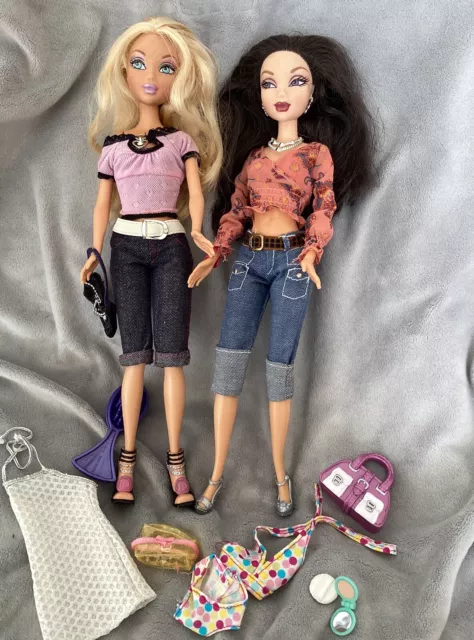 Vintage My Scene Doll Bundle, Shopping Spree Barbie , Swappin Nolee, Clothes Etc