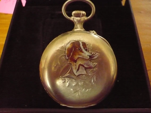 Montre Gousset Ancienne DS1 - Mécanique Décor Cheval - Fonctionne - Pour Homme