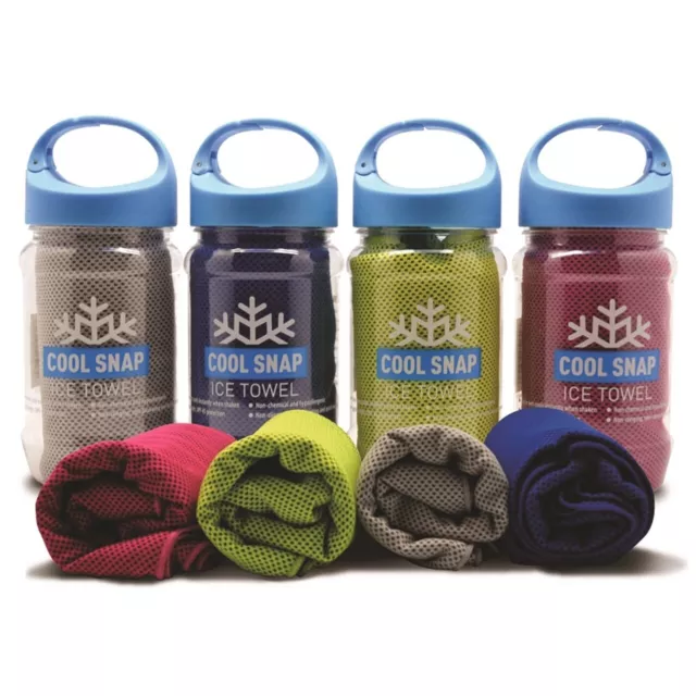 Neat Ideas Cool Snap Ice Towel - choose your colour - Gym Sports Stay Cooling