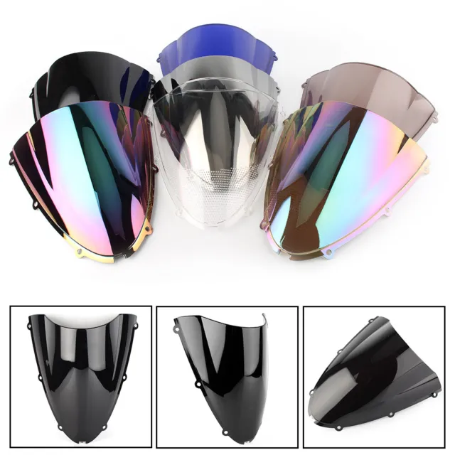 Front Windshield Windscreen  Double Bubble For Kawasaki Ninja ZX6R ZX636 ABS