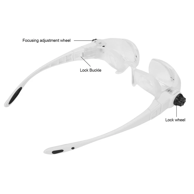 Head Mount Magnifying Glasses Magnifier Pieghevole Per La Lettura Del Telefo DB3