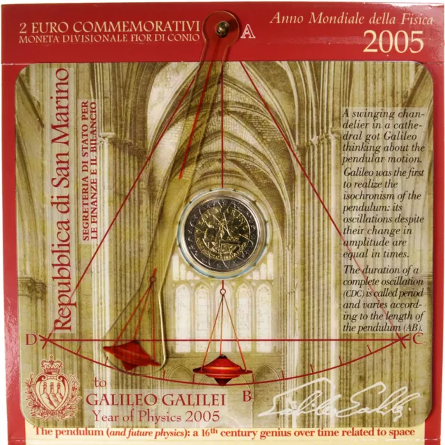 [#84538] San Marino, 2 Euro, 2005, FDC, Bi-Metallic, KM:469 2