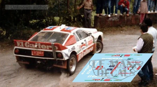 Décalcomanies Renault 5 Turbo Rally Asturias 1984 - Lot De Stickers Pour Maquettes 1:32, 1:43, 1:24, 1:18