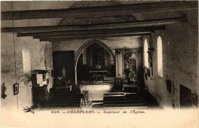 CPA AK CHAMPLEMY - Interieur de l'Église (518267)
