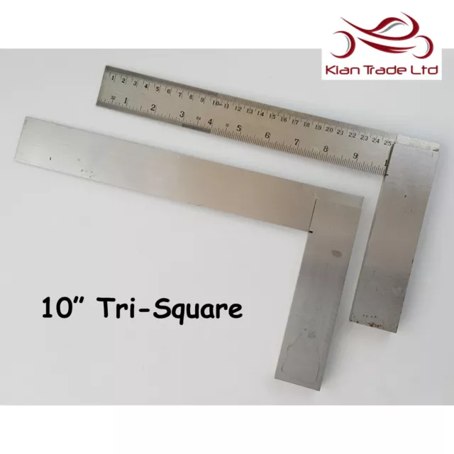 Tri Cuadrado 25.4cm 250mm Graduado Marcado Try Alta Calidad Madera Herramienta