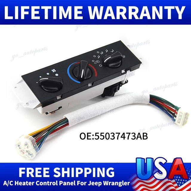 HVAC A/C & Heater Control w/ Blower Motor Switch 55037473AB For Jeep
